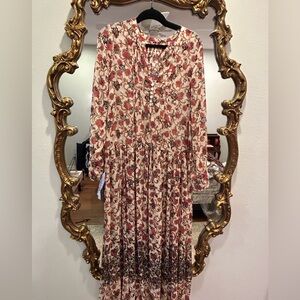 Free People Sz Medium See it Through Maxi Dress